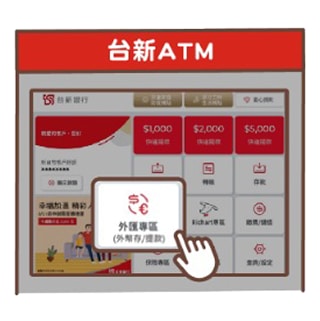 外幣ATM提領教學步驟1
