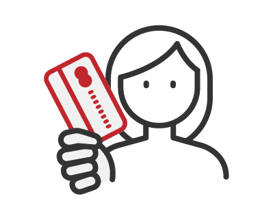 若客人拿出信用卡