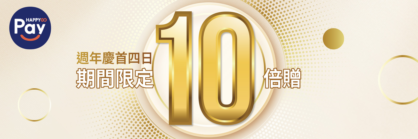 週年慶首四日期間限定10倍贈